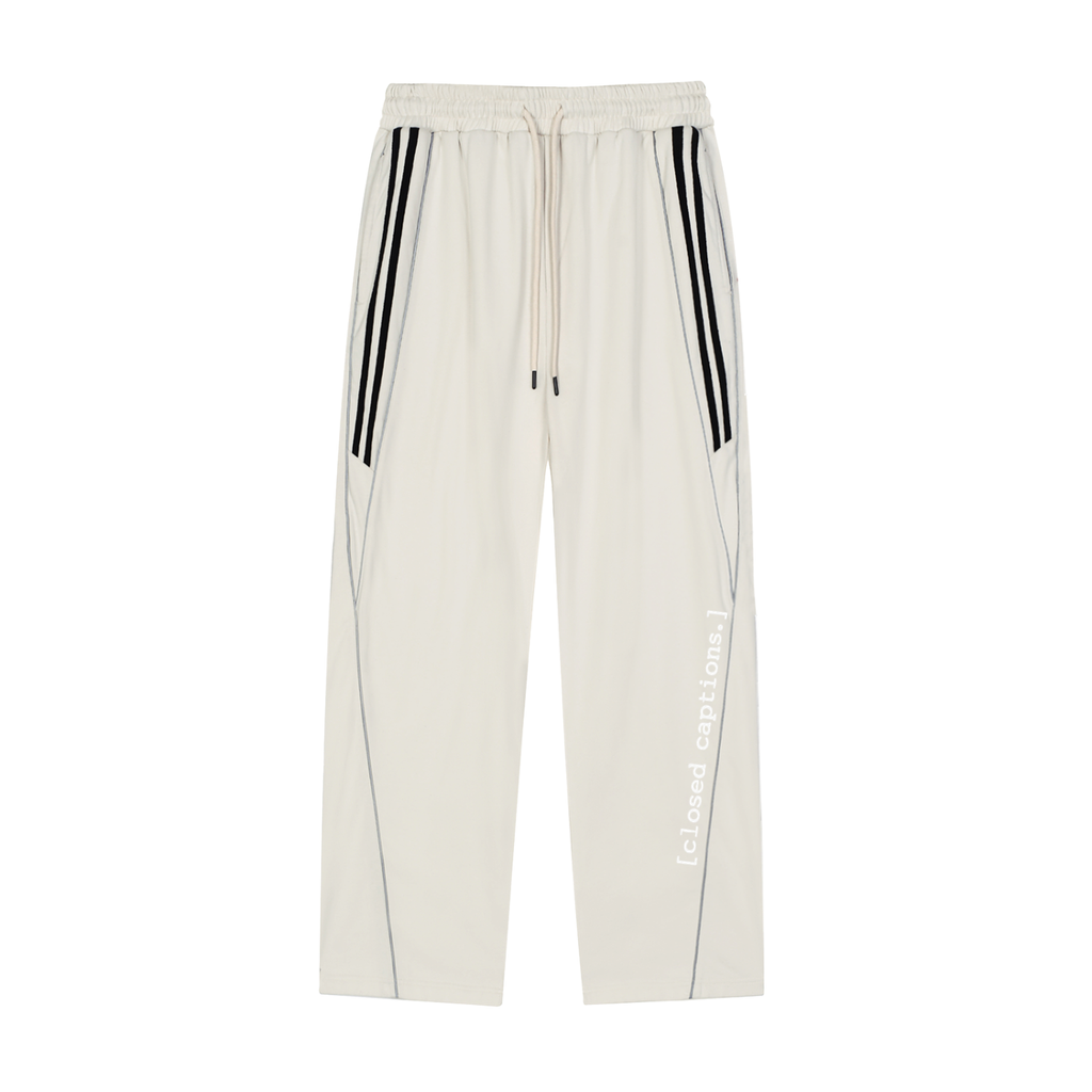 Reflection Striped Straight-Leg Sweatpants